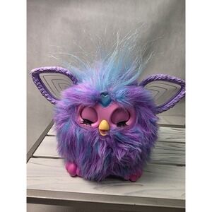 Furby 2023 Purple Teal Interactive Toy Hasbro Tested Works Sounds Lights